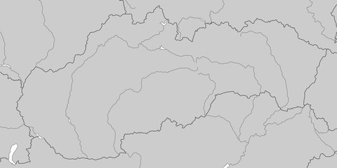 Slowakei in Grau - Vektor