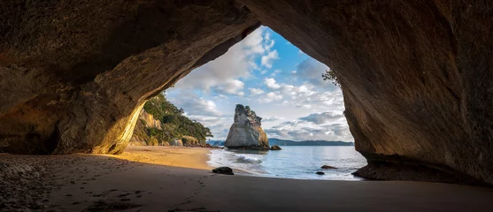 Fototapeten Cathedral Cove, Neuseeland. © thomaslusth