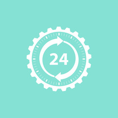 24 hour service  icon.