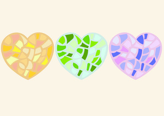 mosaic hearts