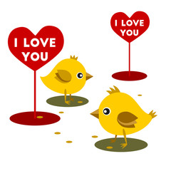 chicken eat grain Valentine day