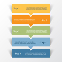 Vector lines arrows infographic.