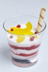 dessert with fruits
