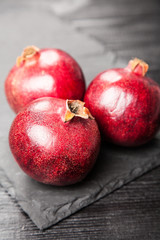 Red juice pomegranate