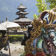 Ulun Danu temple Beratan Lake in Bali Indonesia