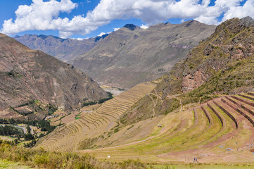 The terraces of Pisac, Sacred Valley, Peru