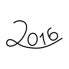 Happy new year 2016 text design