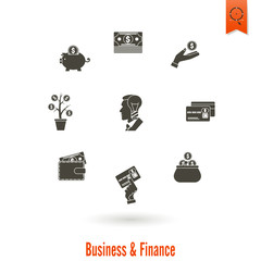 Business and Finance Icon Set