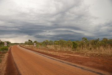 Fototapeta na wymiar Supercell Storm Formation - Australia