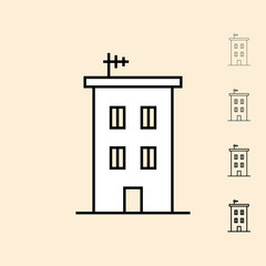 Vector icon of house