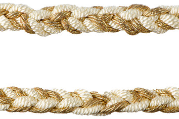  Golden rope curtain tassels