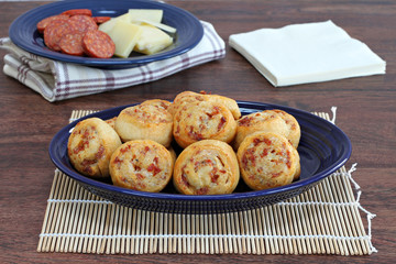 Baked Pepperoni and cheese appetizers