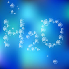 Water Formula Made with Air Bubbles