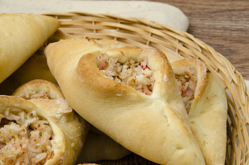 Rastegai with rice and fish