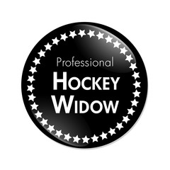 Fototapeta na wymiar Professional Hockey Widow Button