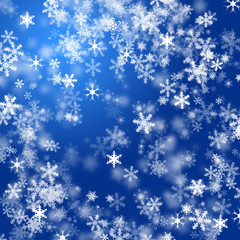 blue snowflakes