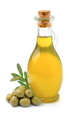 Olive oil with olives