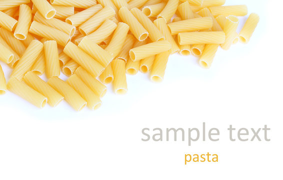 pasta isolated white background
