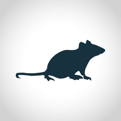 Mouse black silhouette