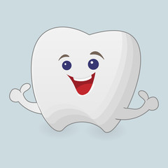 Smiling tooth illustration
