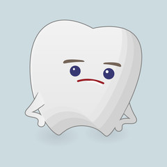 Querulous tooth illustration