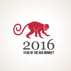 Obraz premium Vector illustration of monkey