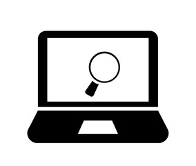 Loupe dans un ordinateur portable