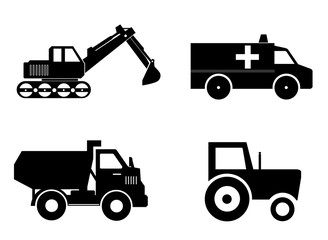 Transports en 4 icônes