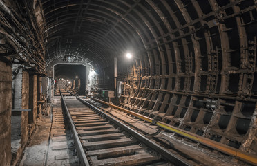 Fototapeta na wymiar Subway tunnel