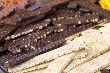 Nougat is a typical sweet Italian handcrafted in the tradition