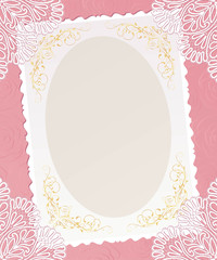 Template  frame design  for card..