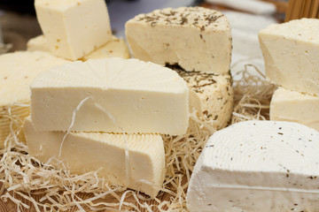 Assorted of cheeses