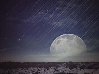 Alien worlds. Universe. Abstract science backgrounds. NASA image