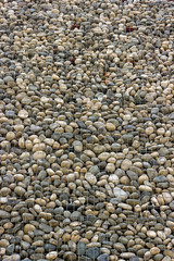 Backgrounds collection - Wall built of sea pebbles