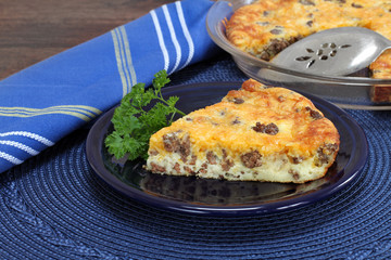 Cheddar cheese and beef pie