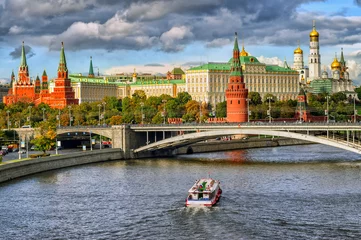 Zelfklevend Fotobehang Kremlin van Moskou, Russische Federatie © Boris Stroujko