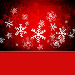 Christmas background with snowflakes.