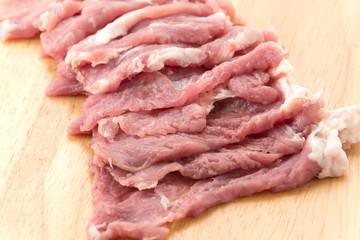 slice pork