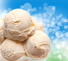 Ice cream close up