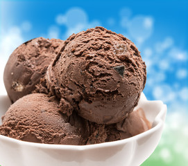 Ice cream close up