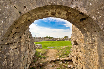 Fototapeta na wymiar Solin ancient arena old ruins