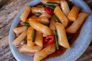 Rice cake korean food
