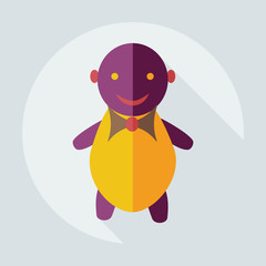 Flat modern design with shadow icons children