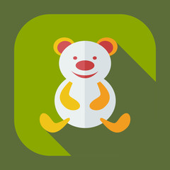 Flat modern design with shadow icons toys