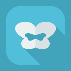 Flat modern design with shadow icons lips