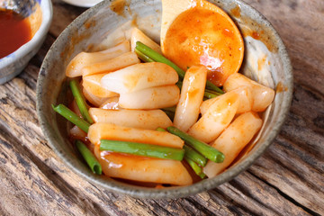 Rice cake korean food
