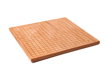 Empty wooden desk for board game Go