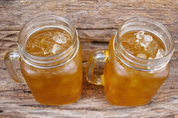 Chrysanthemum tea on jar