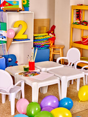 Interior of a kindergarten.
