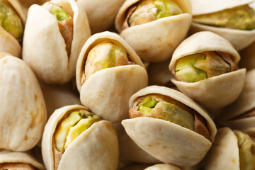 Pistachio nuts, close up